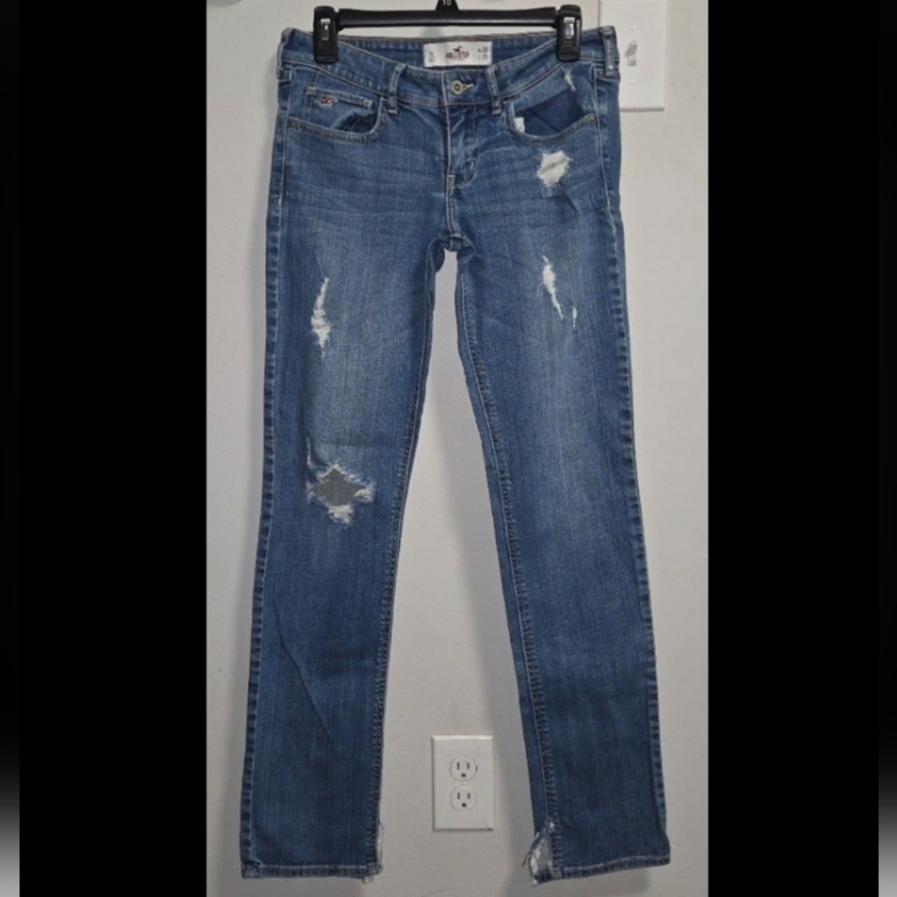 Women's Blue Distressed Jeans